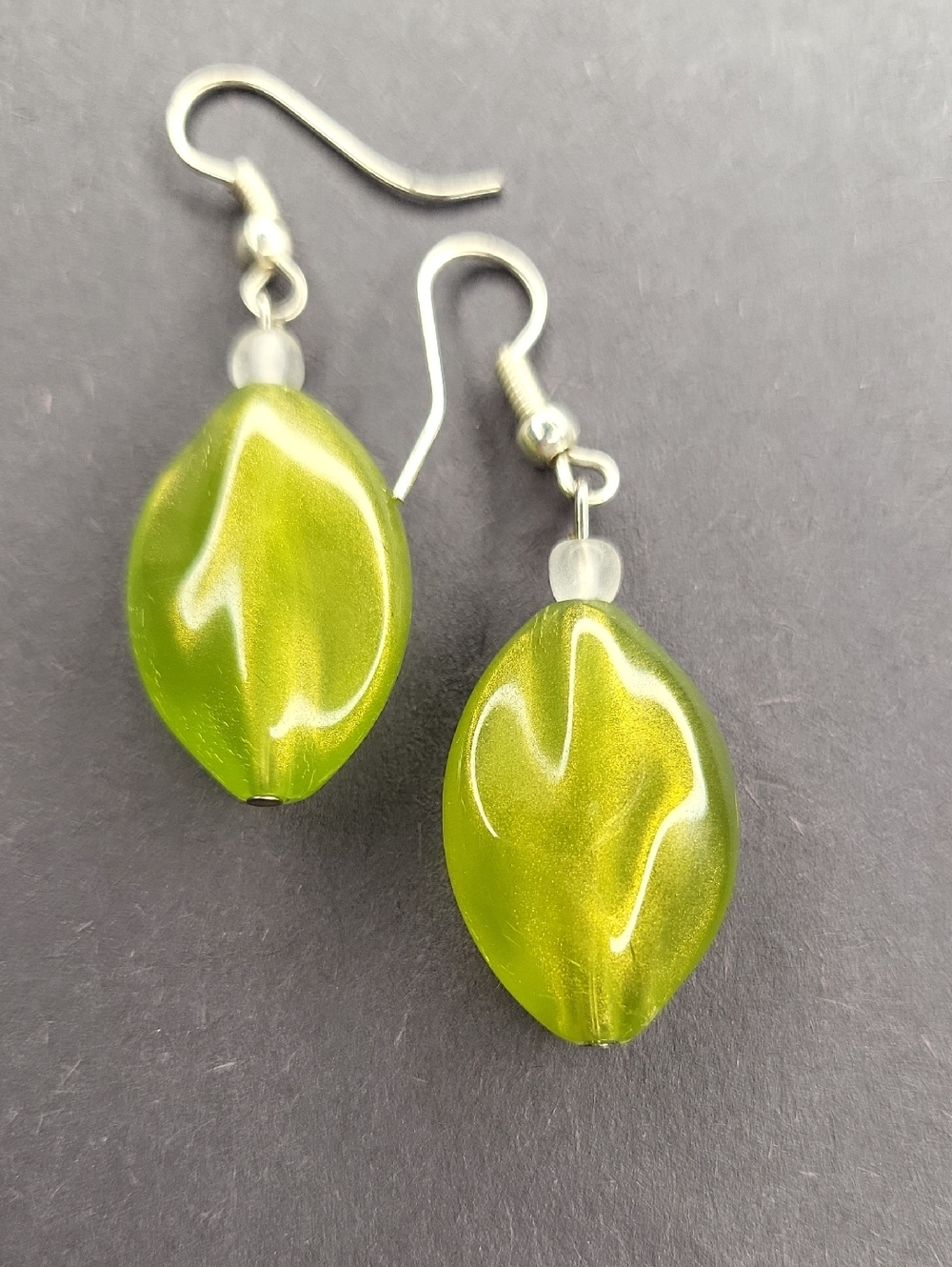 Green Drop Earrings